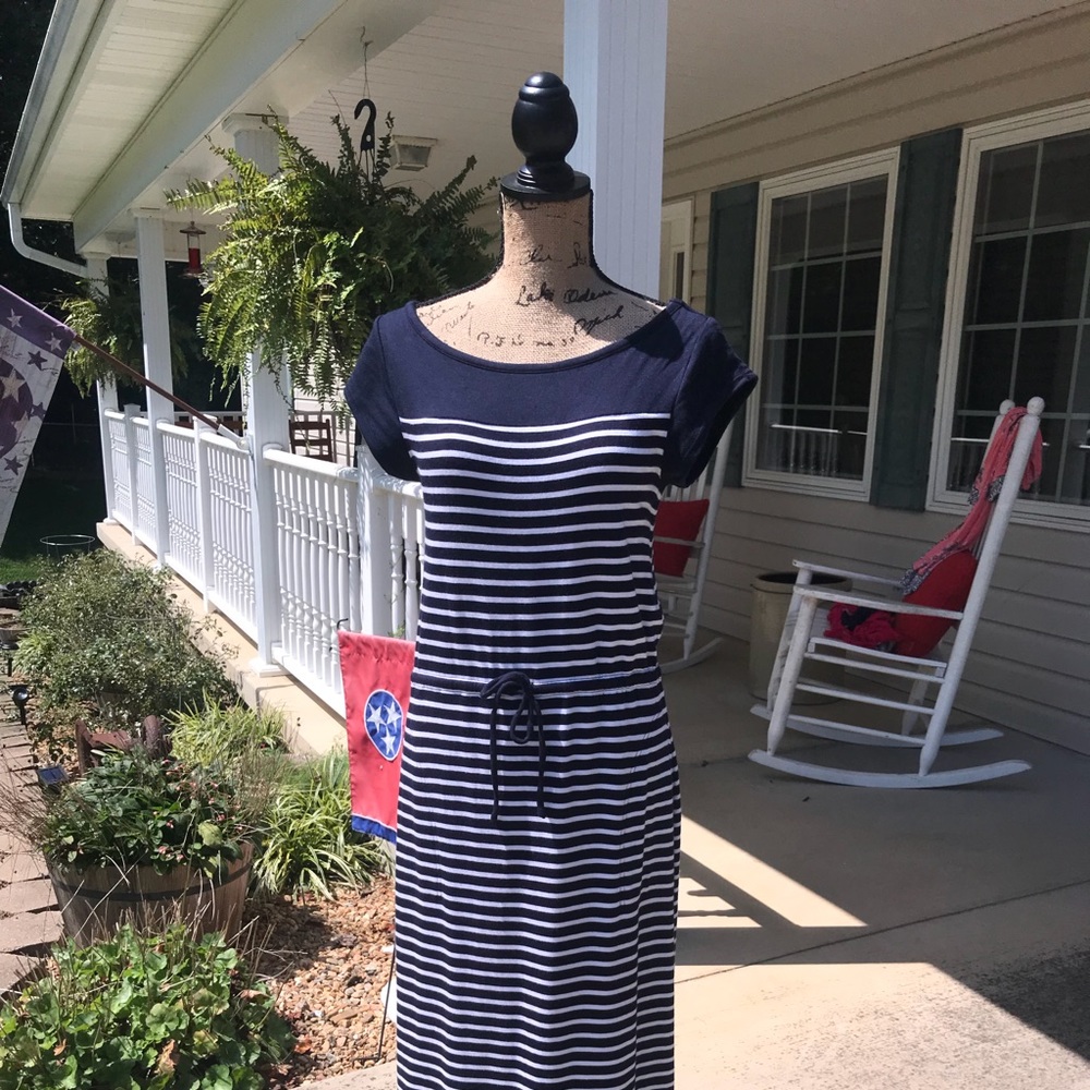 Talbots Soft Drape Jersey Maxi Dress
